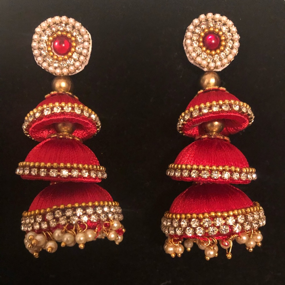 Indian thread earring